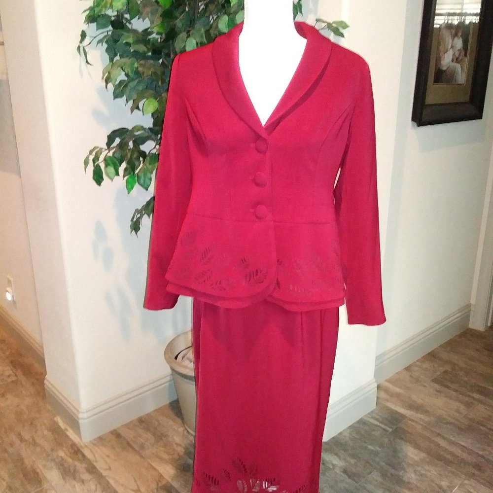 Midnight Velvet Cutout Suit - Picture 3 of 7